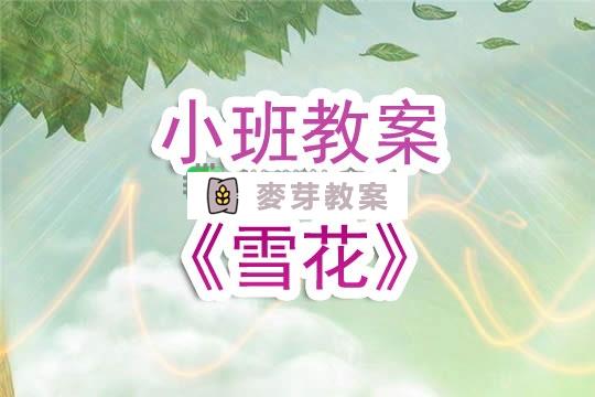 幼兒園小班教案《雪花》