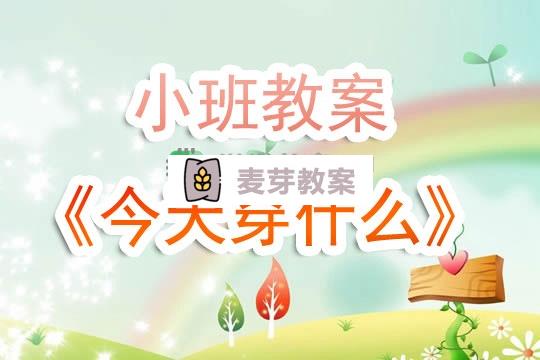 幼兒園小班教案《今天穿什麼》含反思