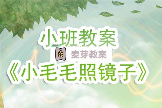 幼兒園小班教案《小毛毛照鏡子》含反思