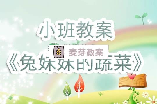 幼兒園小班教案《兔妹妹的蔬菜》