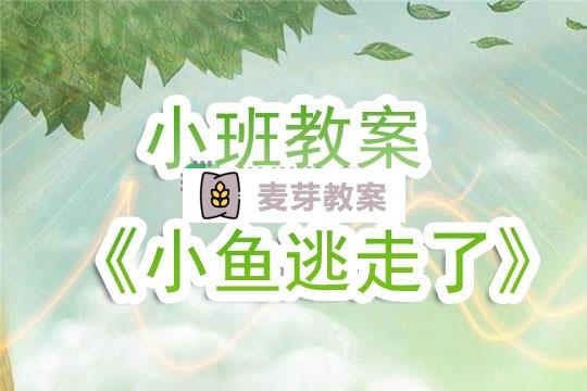 幼兒園小班教案《小魚逃走了》