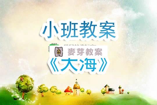 幼兒園小班教案《大海》含反思