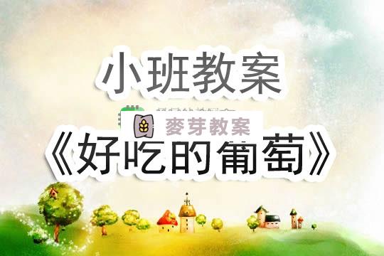 幼兒園小班教案《好吃的葡萄》含反思