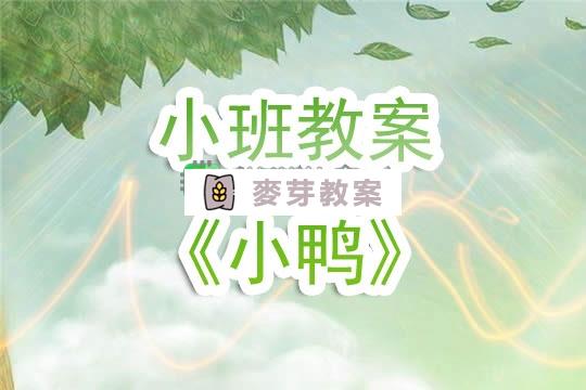 幼兒園小班教案《小鴨》