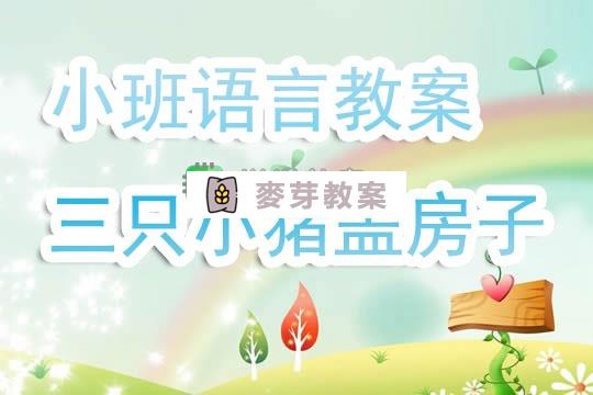 幼兒園小班語言教案《三隻小豬蓋房子》