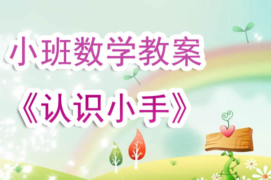 幼兒園小班數學教案《認識小手》